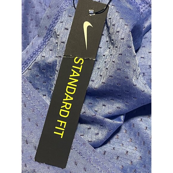 Nike Womens DriFit Breathe Running Tank Top M Lightweight Purple Mesh High Low - Picture 8 of 8